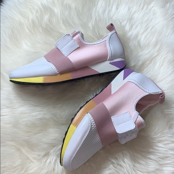 Brash Sneaker Pastel pink slip on Streetwear color block 8.5 women’s new - Picture 2 of 8